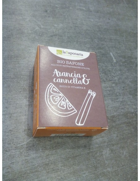 BIO SAPONE DA DOCCIA ALL'OLIO EXTRA VERGINE DI OLIVA: Arancia e cannella
