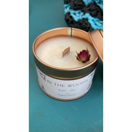 Candela in cera di soia con barattolo bronzo